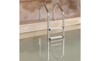 Swimming Pool Ladder Stainless Steel Pool Ladder with Handrails Resistant for Homeowners, in-Ground Pools