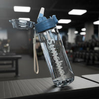 Leak-Proof Plastic Water Bottle with Straw Leakproof Large Capacity Water Cup Safe for Adults, Athletes, Outdoor Sports, Hiking, Travel
