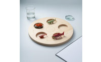 Recessed Cycle Recognition Board Printed Arrows Educational Matching Game Board Round Life Cycle Matching Game Set Natural Wood