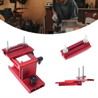 Auxiliary Plate Bench Grinder Sharpening Jig Knurled Fasteners Sharpening Jig Ribbed Adjustable Grinding Guide Anodized Finish