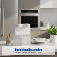 Automatic Soap Dispenser, Dual-Head Liquid & Foam, Touchless Wall-Mount, Adjustable Output, Modern Minimalist