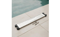 Replacement Pool Ladder Step with Bolts Anti-Slip Pool Ladder Step with Bolts Bolt-on Rust-Resistant for Maintenance Professionals, Swimming Pools, Hot Tubs