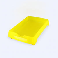 Stackable Storage Tray Shallow Plastic Parts Tray Slim-Profile for Technicians