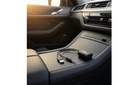 Car Adapter Compact Adapter with Audio Input Plug Stable Connection for Commuters