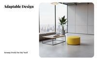 Creative design Cylindrical Pouf Multi-Purpose Indoor Seating Comfortable Stool Modern Design for Office Workers, Homeowners, Kindergarten, Shopping Mall, Rest Area, Living Room