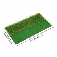 Dual Turf Golf Mat Non-Slip Golf Hitting Mat Shock-Absorbing Sports Gear for Indoor