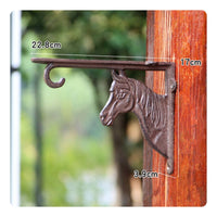 Decorative Scrollwork Right-Angle Shelf Bracket Rustic Cast Metal Shelf Bracket