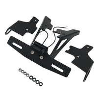 Short Tail License Plate Bracket Matte Black Rear License Plate Bracket Vehicle Accessory Mounting Hardware Wiring Leads