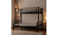 Sturdy Metal Bunk Bed Space-Saving Bunk Bed Frame Heavy Duty Long-Lasting for Children, Teens, Students, Bedroom, Dormitory