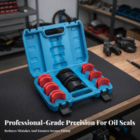 14 Pieces Organized Storage Easy to Use Universal Fork Seal Installer Set Motorcycle Fork Seal Driver Kit