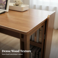 Foldable Design Folding Leg Desk Space-Saving Study Table Multi-Purpose Work Surface Easy Installation for Remote Workers, Apartment Dwellers, Homeowners, Small Spaces, Bedroom, Home Office, Dorm Room