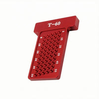 T-Square Marking Guide Perforated Woodworking Layout Ruler Hole Positioning Guide Measurement Markings Aluminum T-Square Ruler