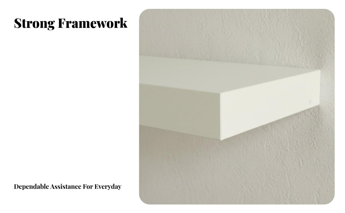 Space Saving Levitateing Wall Shelf Multi-Functional Display Ledge Easy Installation Home Furnishing Minimalist Design for Decor Enthusiasts, Collectors, Study Room, Bedroom, Hallway, Kitchen