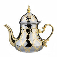 Moroccan Serving Pot Heat Resistant Handle Comfortable Grip Safe Pouring for Guests