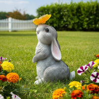 Auto On/deactivate Solar Rabbit Statue Light No Wiring Required Solar Rabbit Statue Ideal Gift for Patio, Pathway, Yard