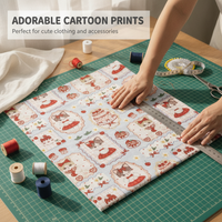 Pure Cotton 40s Poplin Digital Print Fabric for Lolita Dresses & Kids' Clothing