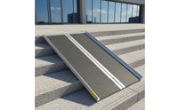 Foldable Aluminum Ramp Anti-Slip Surface Folding Ramp Rustproof Mobility Aid for Entry Steps, Stairs, Doorways