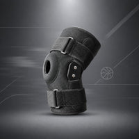 Hook-and-Loop Cutout Patella Knee Brace Textured Enveloping Knee Brace Compression