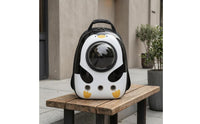 Ventilated Space Capsule Pet Backpack Zipper Closure Space-Capsule Pet Carrier Top Handle