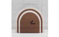Arched Mantel Clock Compact Desk Clock with Slender Hands Easy-to-Read Classic for Living Room, Office