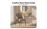 Round plush Pouf Multifunctional Vanity Stool Comfortable Seating Elegant Design for Adults, Students, Bedroom