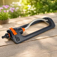 Oscillating Lawn Sprinkler Stable Sprinkler with 19 Holes Clog-Resistant