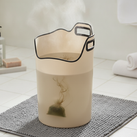 Foldable Insulated Foot Spa Basin with Mesh and Tin Foil Lining for Home and Travel