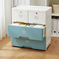 Child-Friendly Design Kids Room Drawer Chest Large Capacity Kids Toy Storage Organizer Easy Assembly Baby Clothes Dresser Formaldehyde-Safe for Toddlers, Babies, Nursery, Playroom, Bedroom