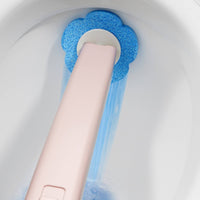 Disposable Toilet Brush with Replaceable Heads Ergonomic for Bathroom