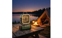 Hanging or Standing Rechargeable Camping Fan LED Lighting Oscillating Camping Fan 4 Speed Settings for Campers