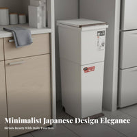Double Tier Trash Can Odor Control Wet Dry Separation Garbage Can Pedal Bin with Wheels Easy to Clean Kitchen Sorting Bin