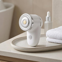 Button Control Handheld Facial Massager Lightweight Rechargeable Face Massager ABS Plastic Type-C Facial Beauty Device Compact