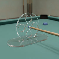 5-Hole Cue-Shaft Aiming Tool Transparent Cue Alignment Aid Acrylic Pool Aiming Aid Clear