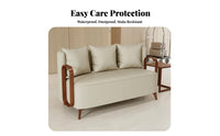 Lowrear Block Sofa Wabi-Sabi aesthetic Living Room Seating Minimalist Design Lounge for Pet Owners, Homeowners, Hotel, Reception Area, Open-Plan Space