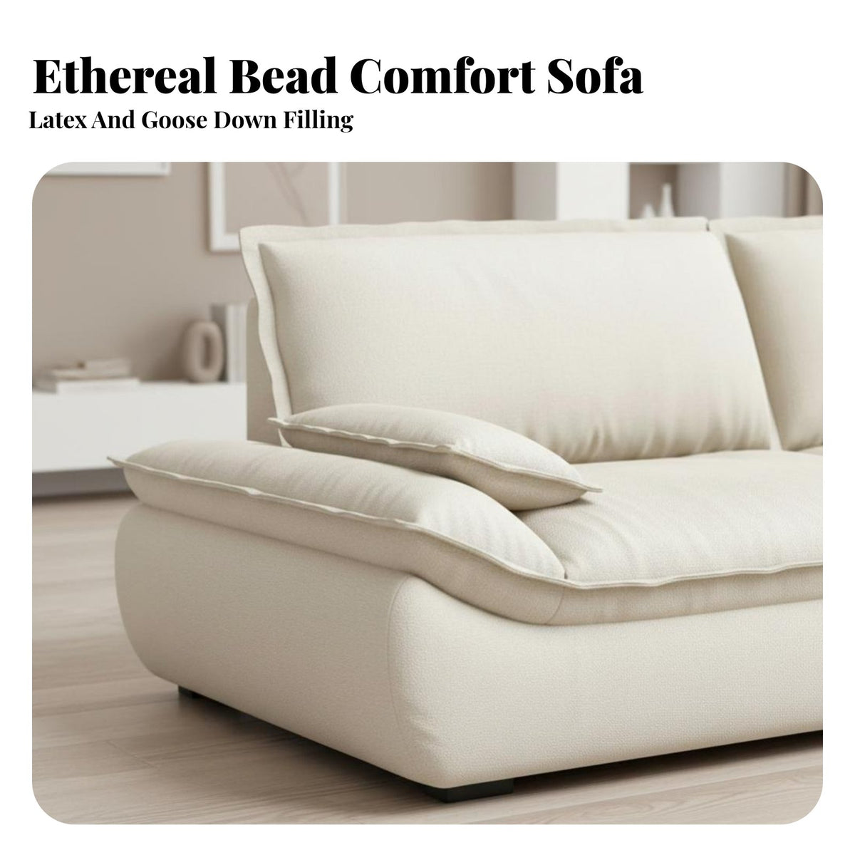 Deep-Seat Cumulus Settee scuff-resistantResistant Deep-Seat 2-Person Sofa Removable and cleanable Cover Couch for Pet Owners, Living Room, Lounging, Lounge Area