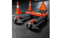 Hydraulic Vehicle Mover Red and Black car Repositioning Vehicle Mover Heavy Duty Wheel Dolly