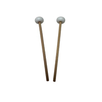 wsmith Orff Instrument Mallet, Flat Hard Rubber Head, Tuning Fork Mallet