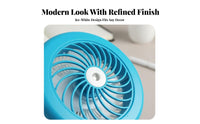 Quiet Operation Attach-on Misting Fan Adjustable Speeds Portable Misting Fan 360-Degree Rotation for Travelers, Bedside, Camping, Stroller