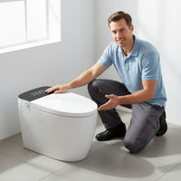Easy Installation Toilet Seat Lid Warm Water Wash Smart Toilet Cover Self Cleaning Nozzle Smart Bidet Seat Wall Switch Compatible