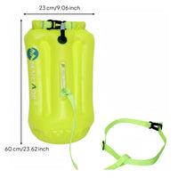 Waterproof Storage Inflatable Swim Buoy Easy to Inflate Swimming Dry Bag Buoy Lightweight for Triathletes, Snorkelers, Triathlons, Kayaking