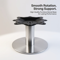 Premium Thickened Chair Base, Stainless Steel Swivel Chair Base Replacement, Metal Chair Base for Living Room, Dining Chair Base for Home Use