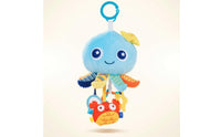 Stuffed Octopus Stuffed Toy Hanging Stroller Toy with Teether Soft Crinkle for Babies, Infants, Newborns