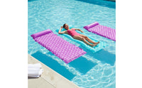 Lightweight Inflatable Water Mattress Portable Sunbathing Lounger Buoyant Lounger Fast Inflation & Deflation for Adults, Beach, Lake