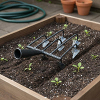 Ditching Hoe Multifunctional Hand Cultivator Hoe Furrowing Rake for Gardeners, Agriculture