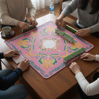 Thickened Non-Slip Soundproof Mahjong Mat for Home Card and Board Games