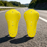 CE Level II Certified Motorcycle Elbow Protectors Molded Plastic Hard-Shell Elbow Guards Vented Design Motorcycle Protective Gear Textured Surface