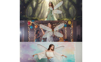 Translucent Wing Costume Mesh Dragonfly Appendages Fairy Wing Costume for Cosplayers, Cosplay, Festivals