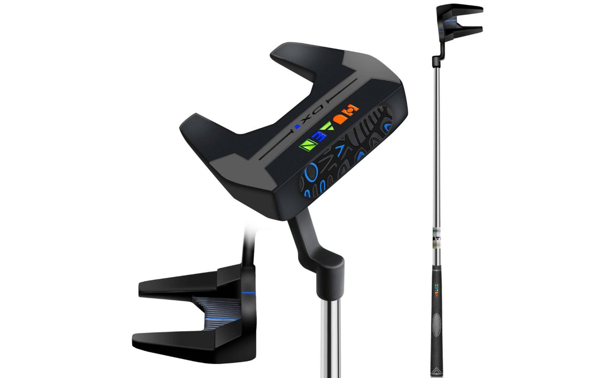 Non-Slip Grip Putter with Aiming Line Portable Alignment Putter Sleek Design Golf Start Line Practice Aid Instant Feedback for Practice Green