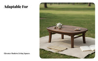 Folding Tea Table Foldable Floor Desk Space-Saving for Camping, Adults, Students