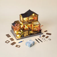 3D Wooden Model Kit House Creative Gift DIY Japanese Dollhouse Kit Home Decor